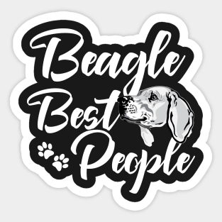 Beagle Best People Sticker